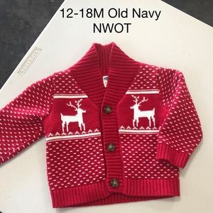 New! Christmas Cardigan 12-18m